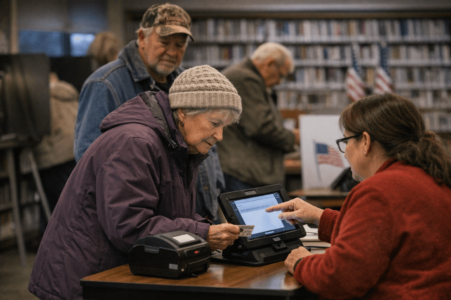 Otter Tail County Debuts Electronic Poll Pads, Voters Adjust