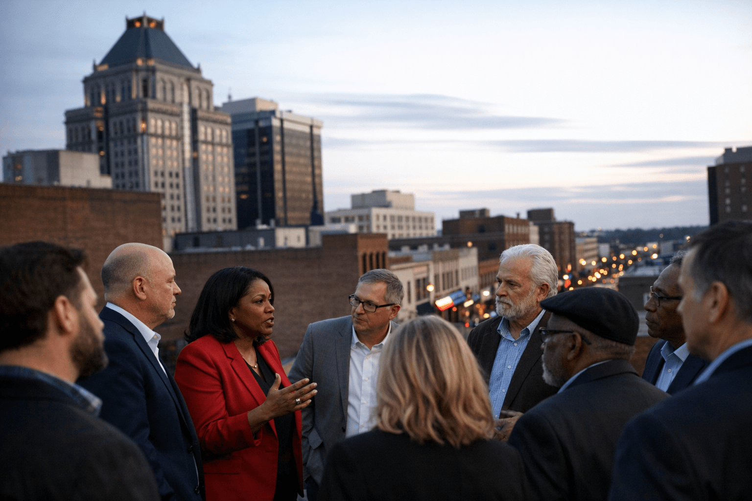 New Greensboro Council Meets Downtown Leaders to Tackle Core City Economy