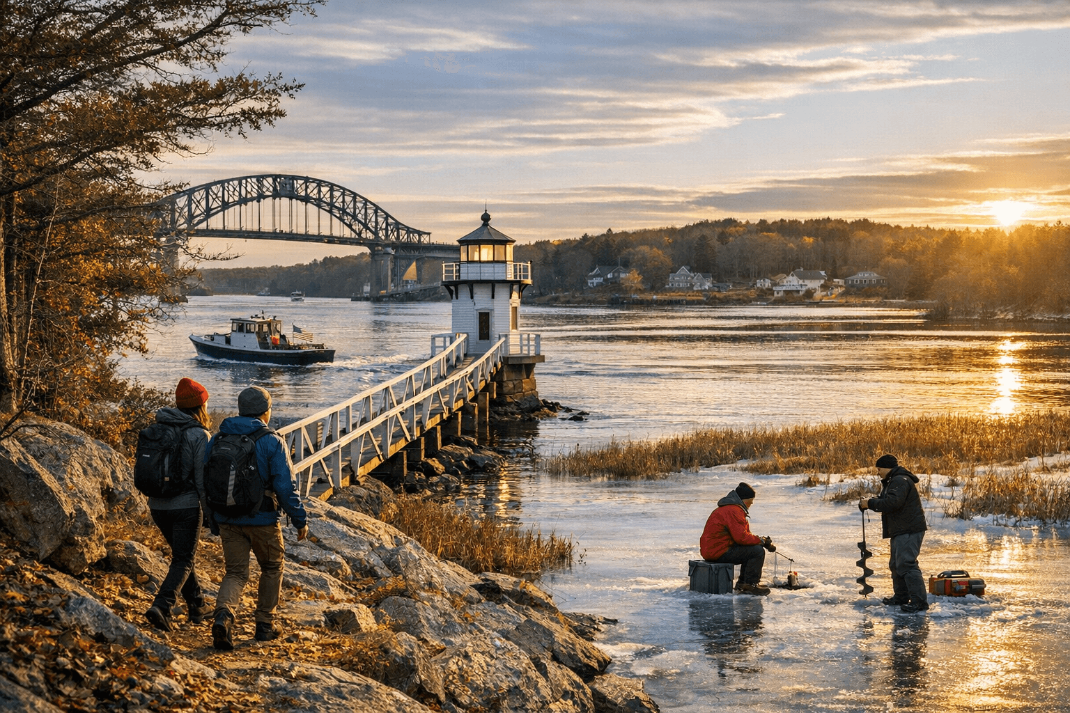 Explore Sagadahoc County attractions, outdoor sites for every season