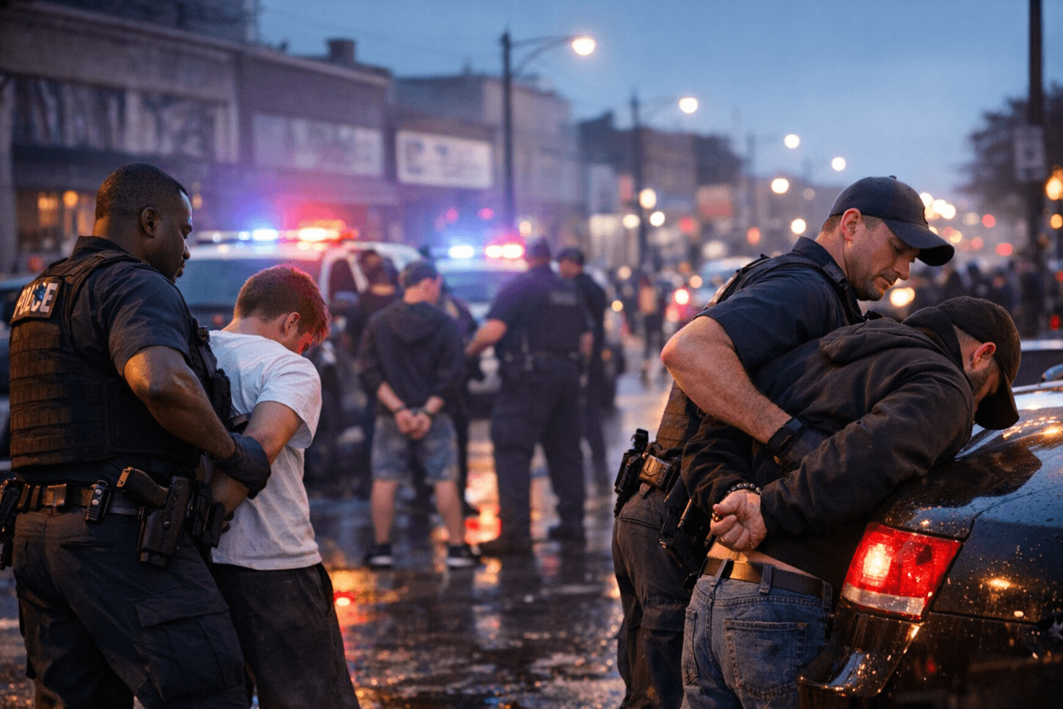 Four Charged After Disturbances on West Independence Avenue