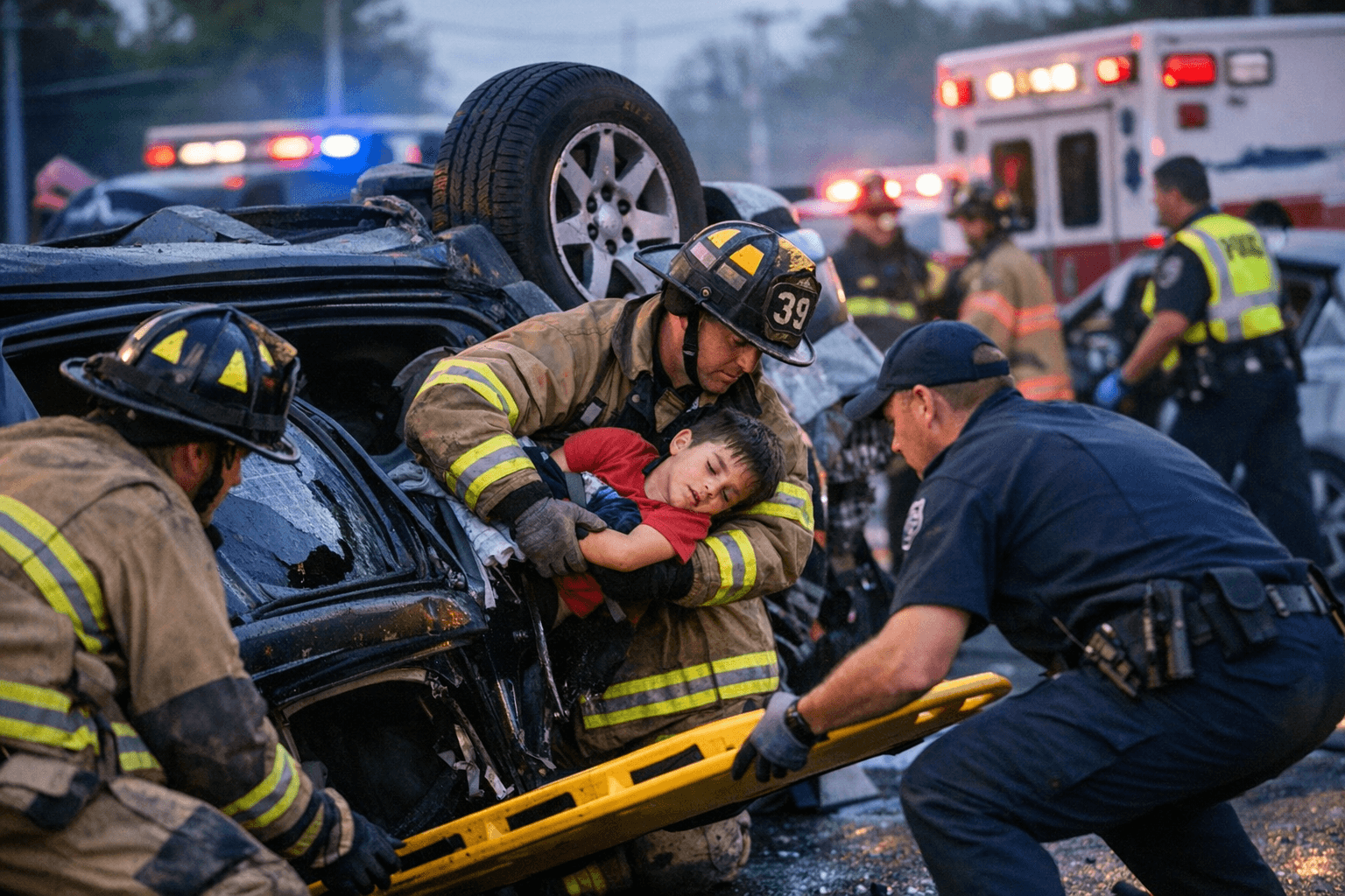 Three Injured in Multi-Vehicle Crash on Crain Highway, Child Among Those Trapped
