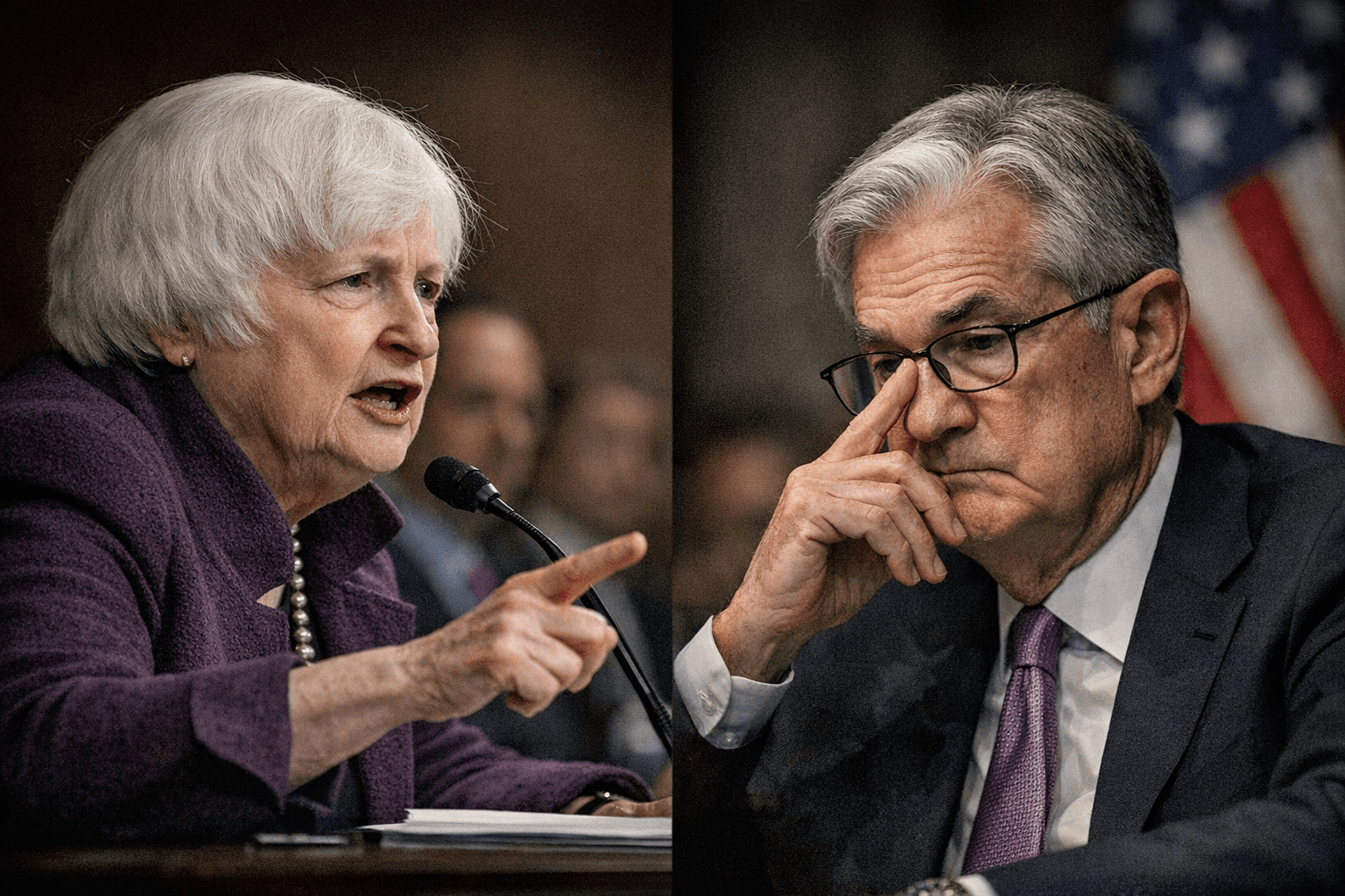 Treasury secretary abandons restraint and criticizes Fed chair in public clash