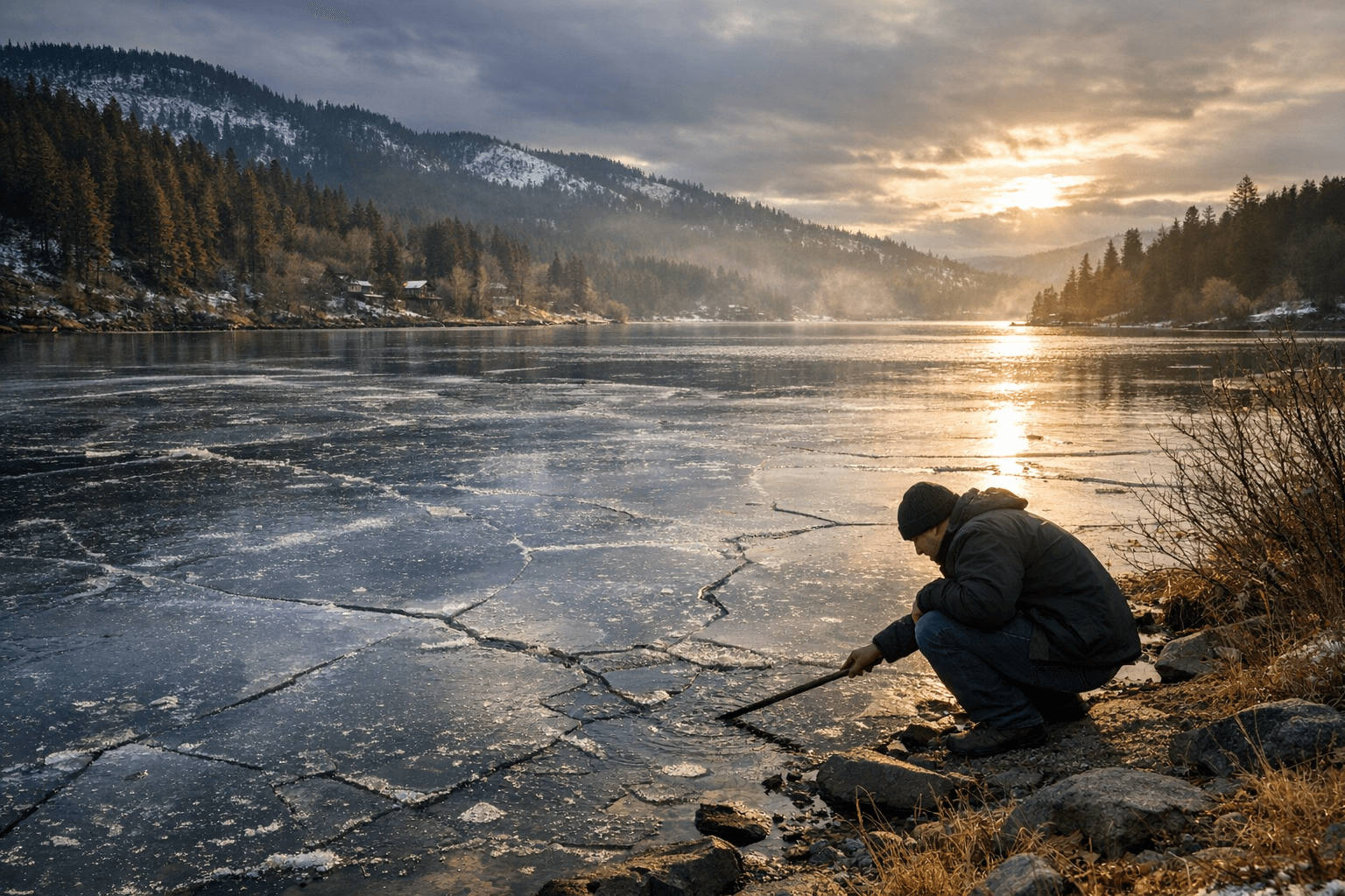 Kootenai County Faces Worsening Drought as Fernan Lake Shows Thin Ice
