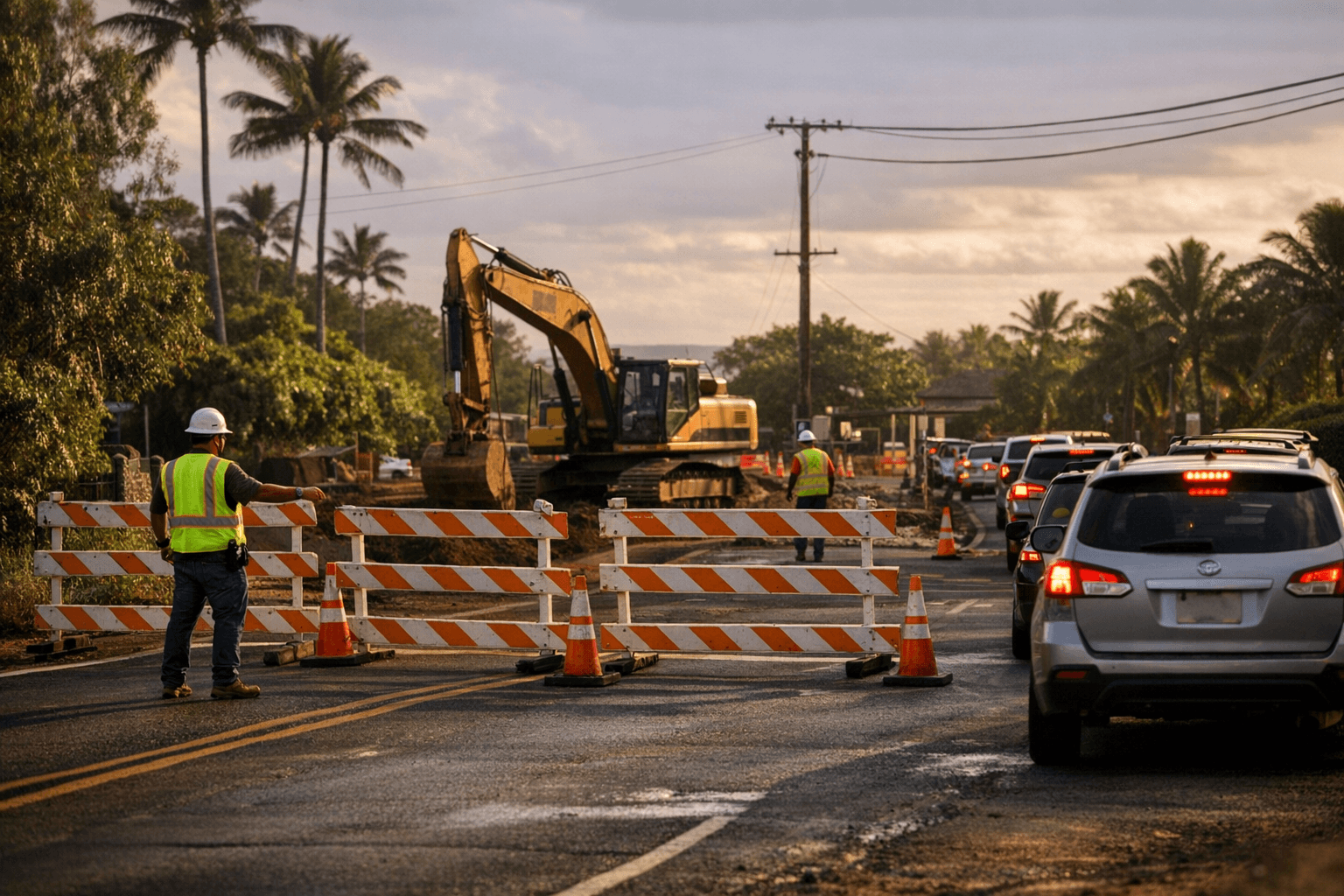 Pe‘e Road closure at Po‘ipū Road intersection set for April 13-17
