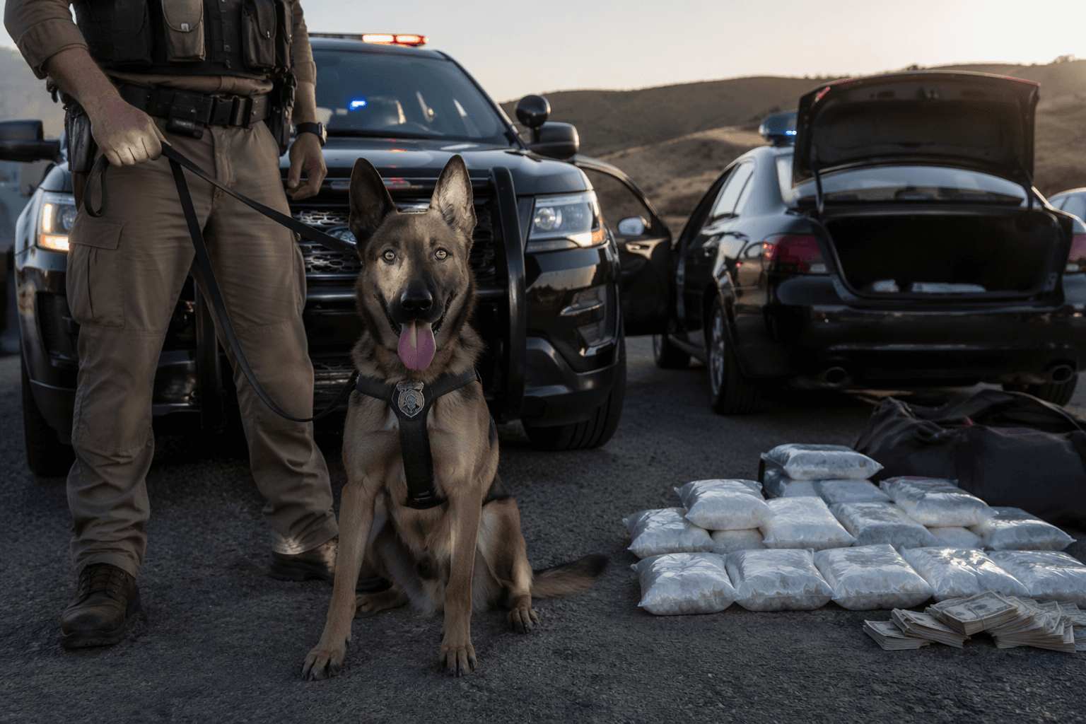 K9 Willow helps Fresno County deputies seize 10 pounds of meth near Coalinga