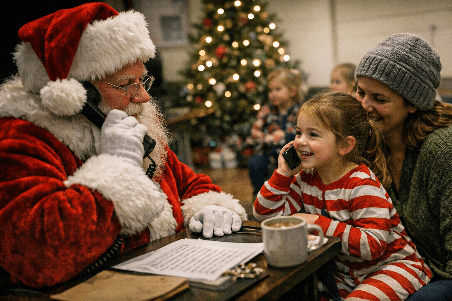 Asheville Parks Hosts Calls From Santa, Serves Young Children