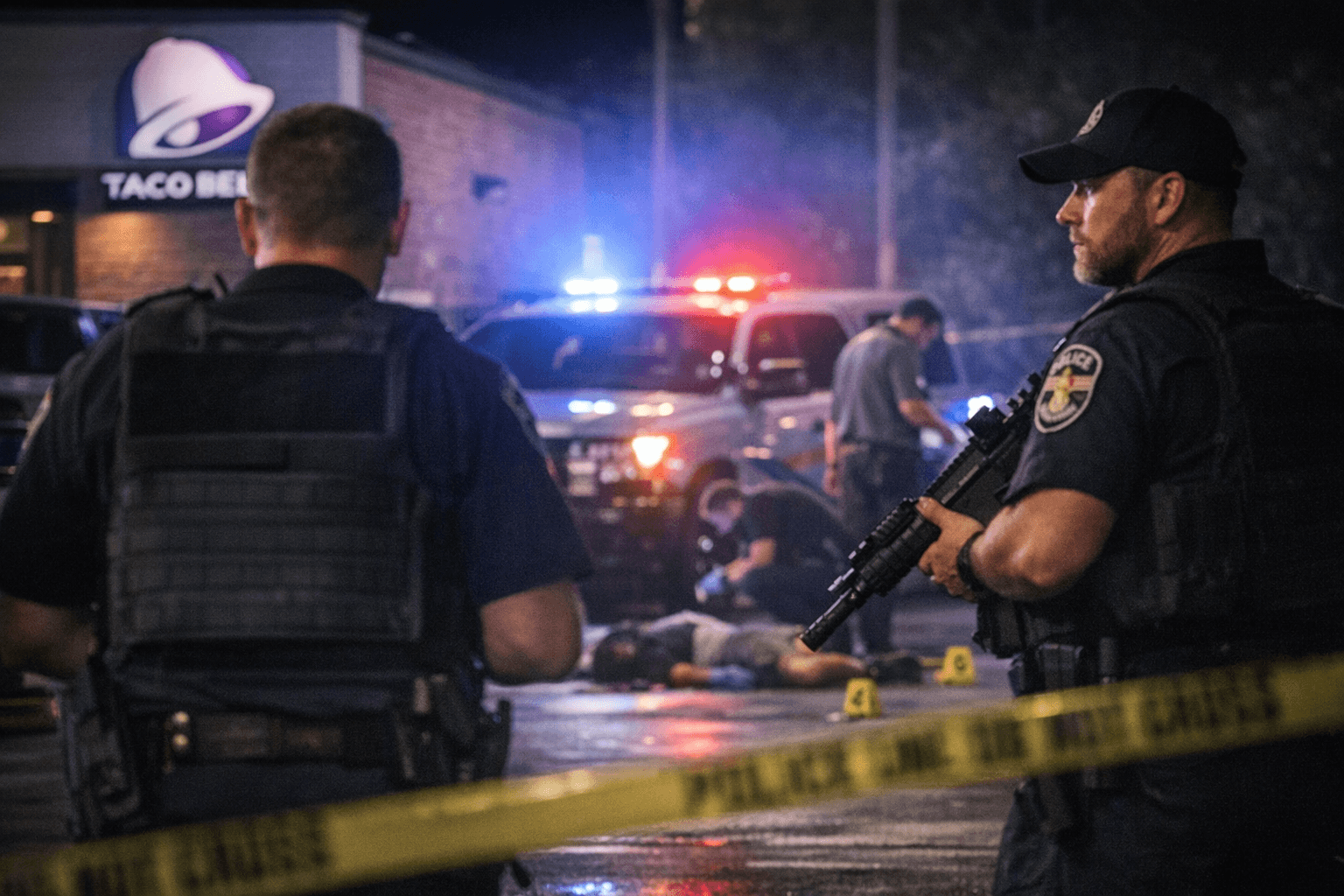 Police fatally shoot homicide suspect behind Louisville Taco Bell after gunfire exchange