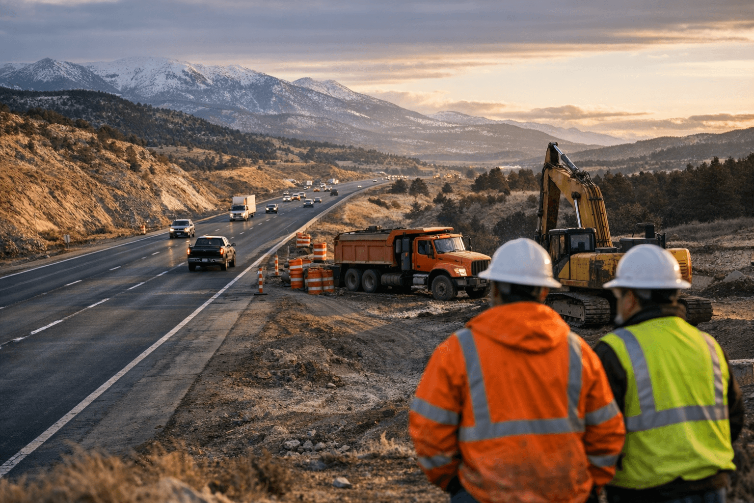 Interstate 25 Construction Paused Near Raton, Lanes Reopened for Winter