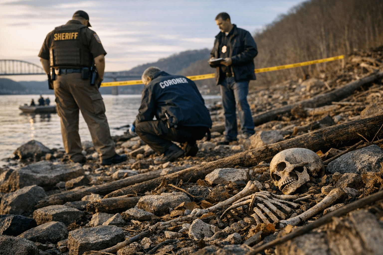 Skeletal Remains Found Along Ohio River Near Cannelton Shoreline