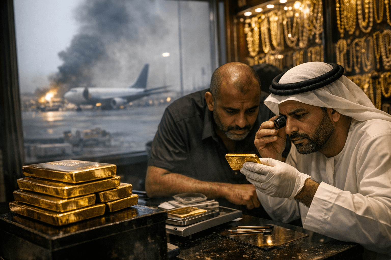 Dubai Gold Traders Offer Bullion at $30 Discount as War Strands Shipments