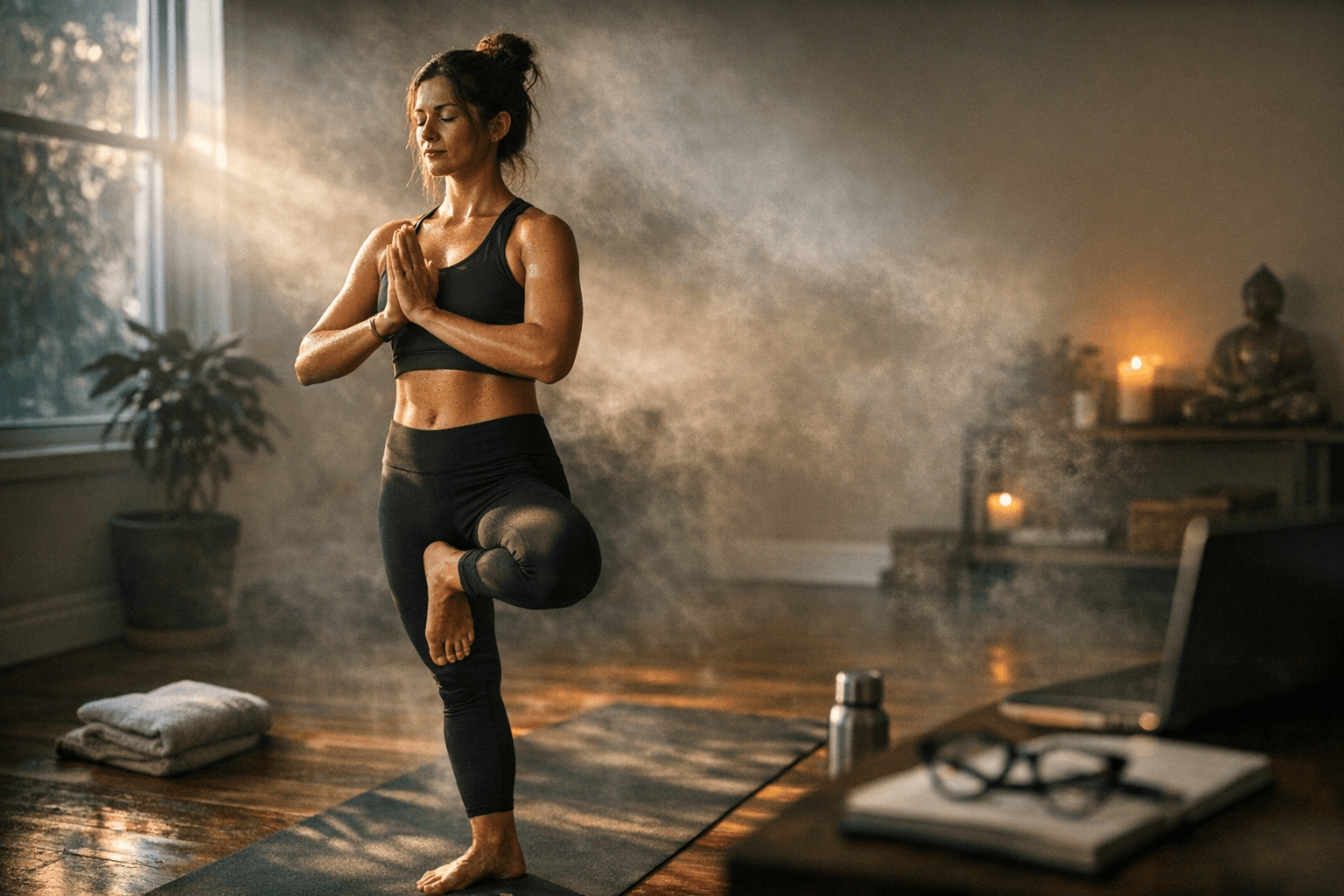 16-Minute Vinyasa Flow to Sharpen Focus and Reduce Brain Fog