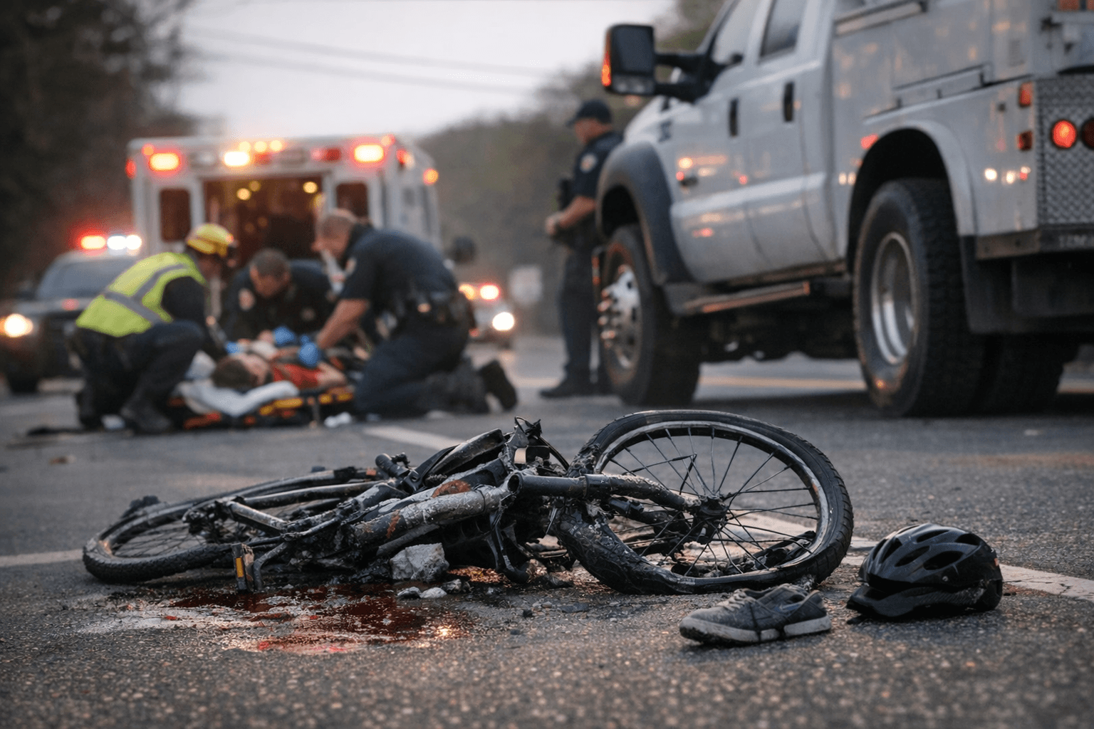 Miller Place Teen Bicyclist Critically Injured in Route 25A Truck Collision