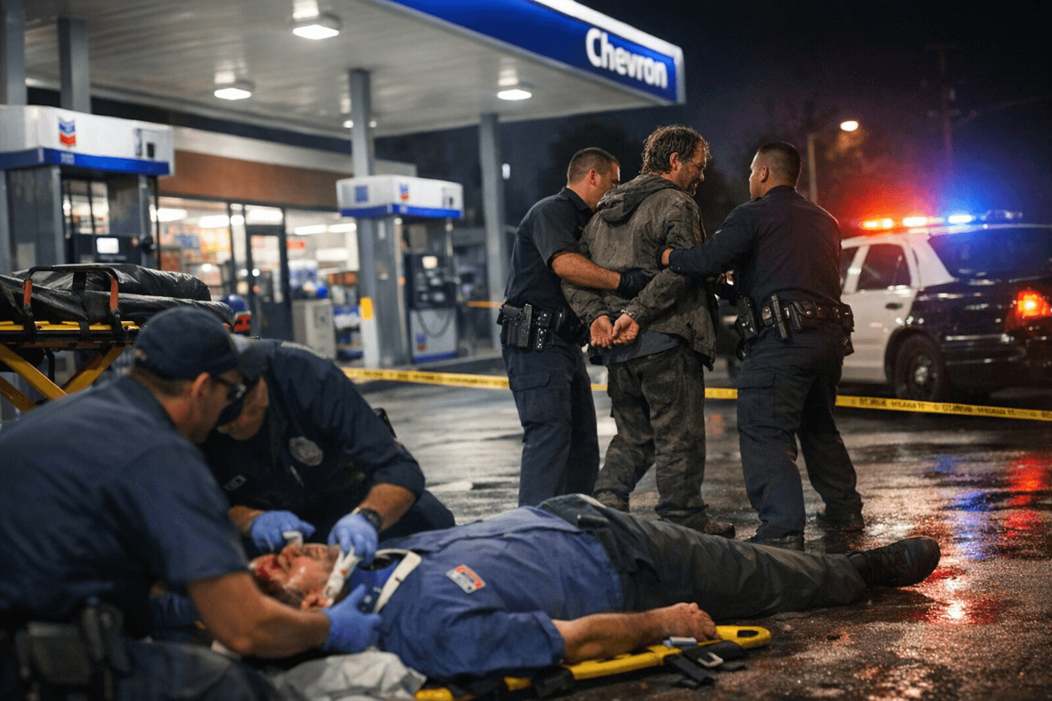 Man Arrested After Assault Leaves Chevron Employee Unconscious in East Los Angeles