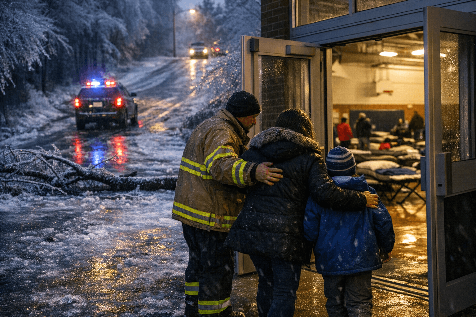 Winter Storm Fern Forces Wake Forest Closures; Emergency Shelter Open, Roads Icy