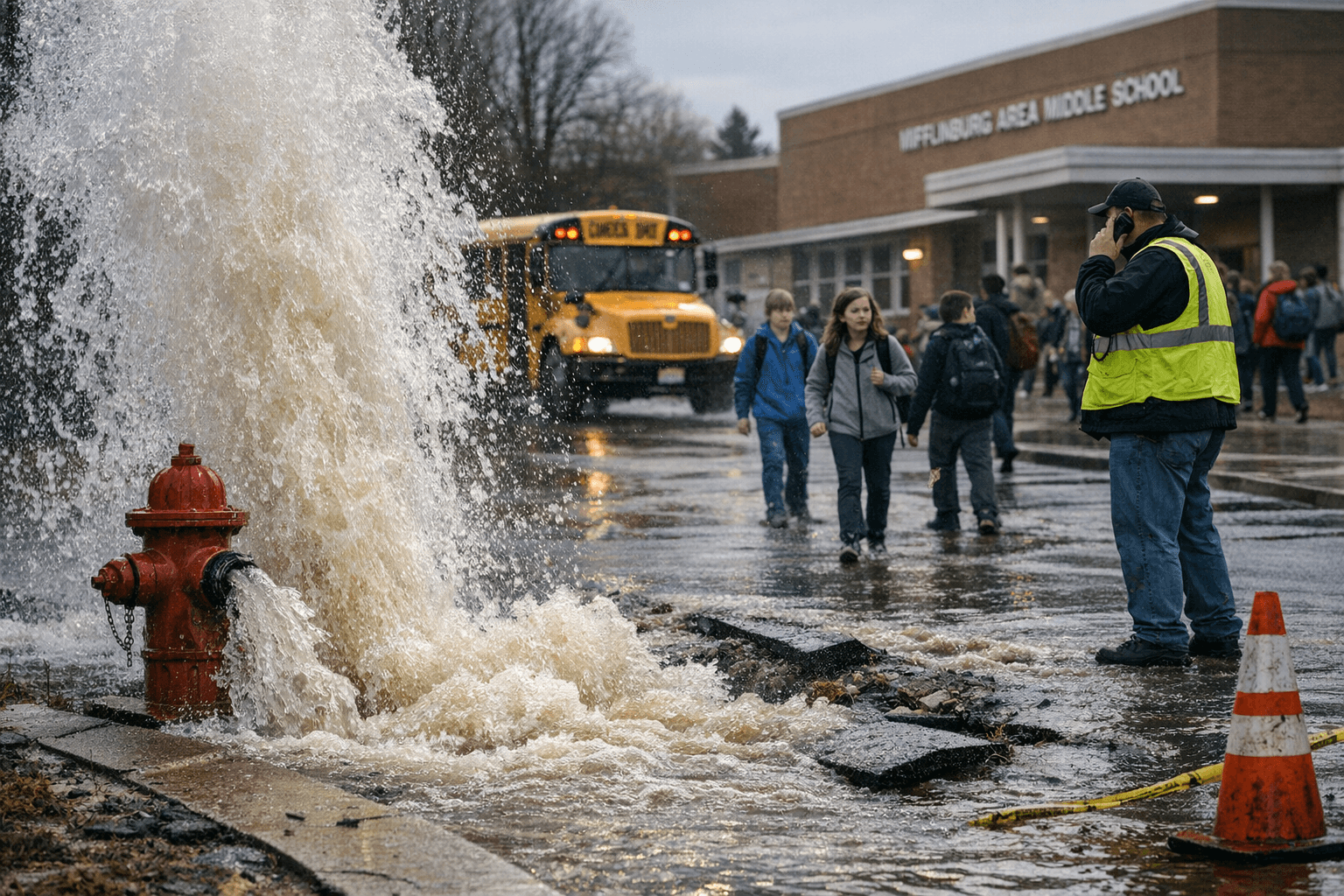 Water Main Break Forces Early Dismissal at Mifflinburg Middle School