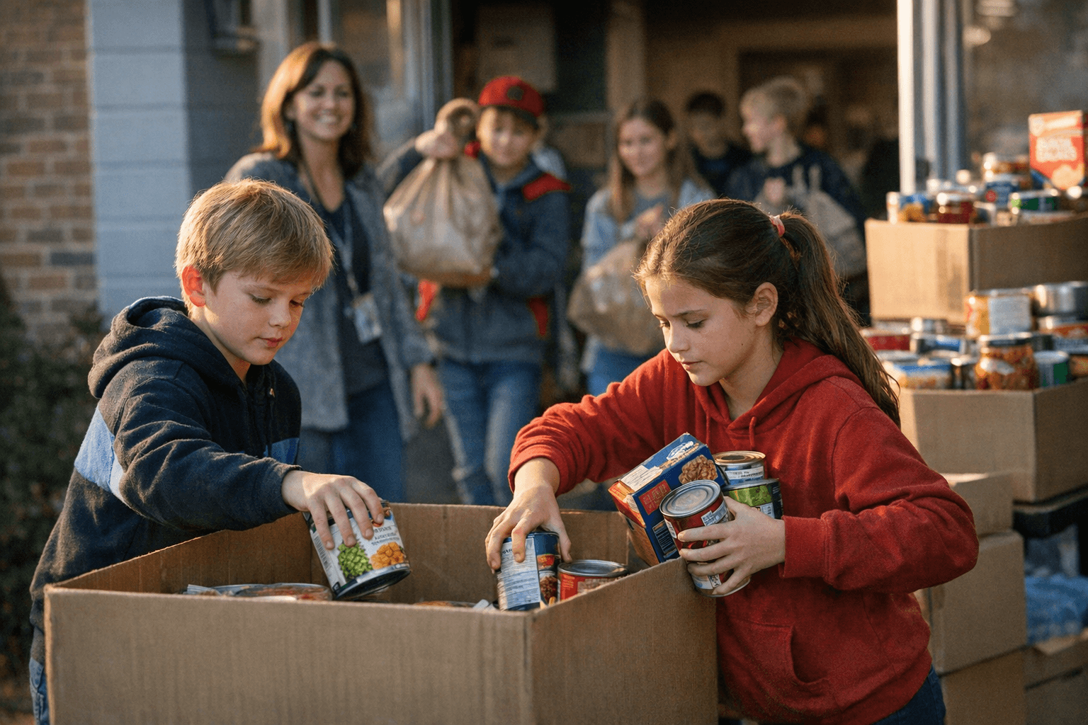 Bluffs Students Launch Food Drive, Rally to Feed Local Families