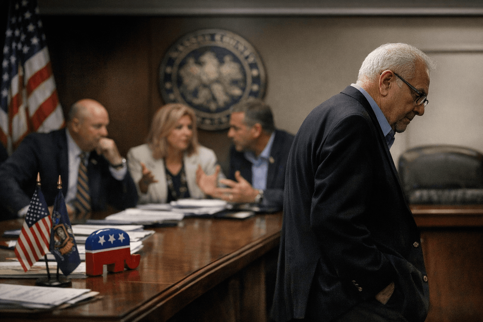 Nassau Republicans scramble after John DeGrace exits Gillen challenge