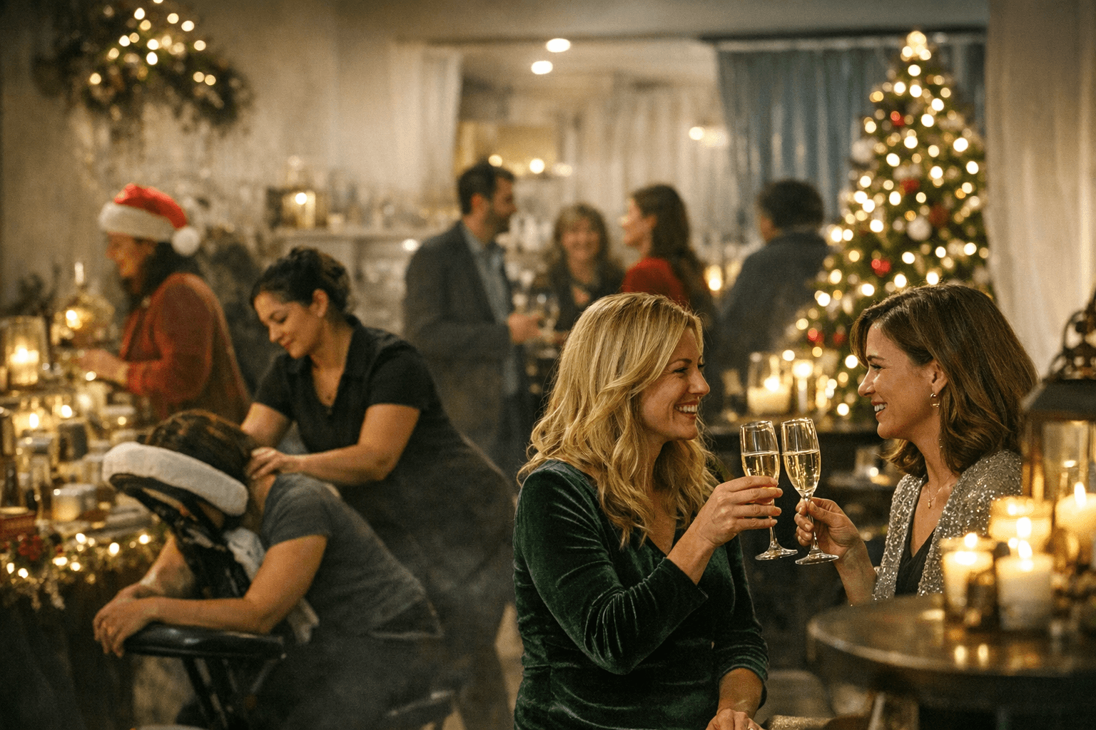 Downtown Spa Hosts One Year Anniversary and Holiday Bash