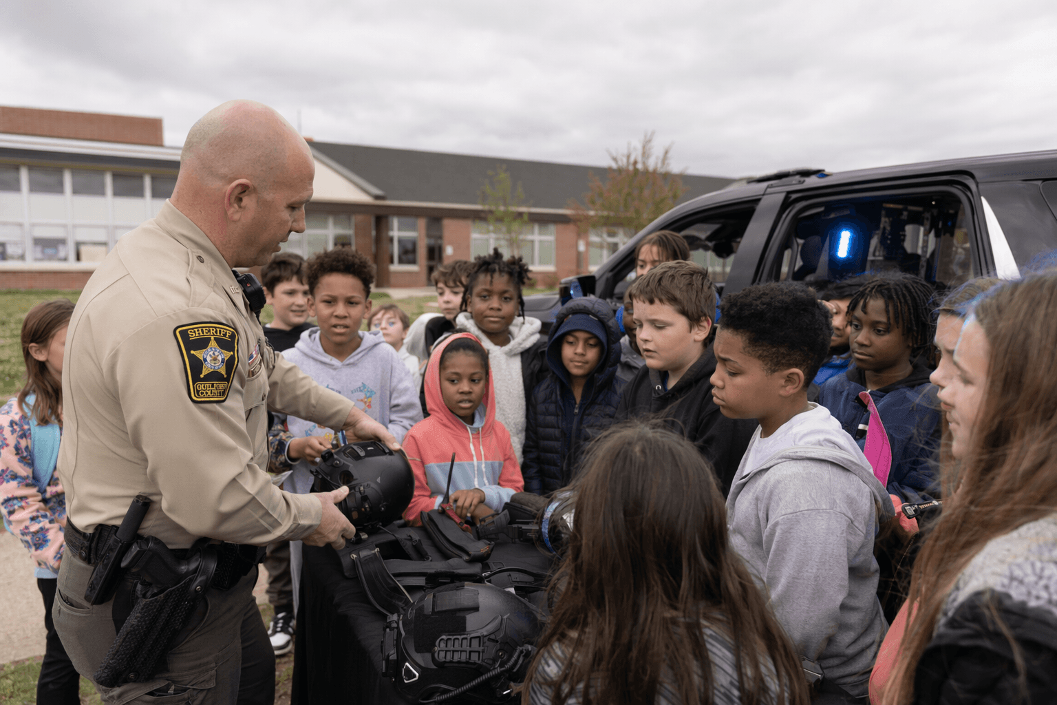 Guilford County deputies spark law enforcement interest at Joyner Elementary career fair