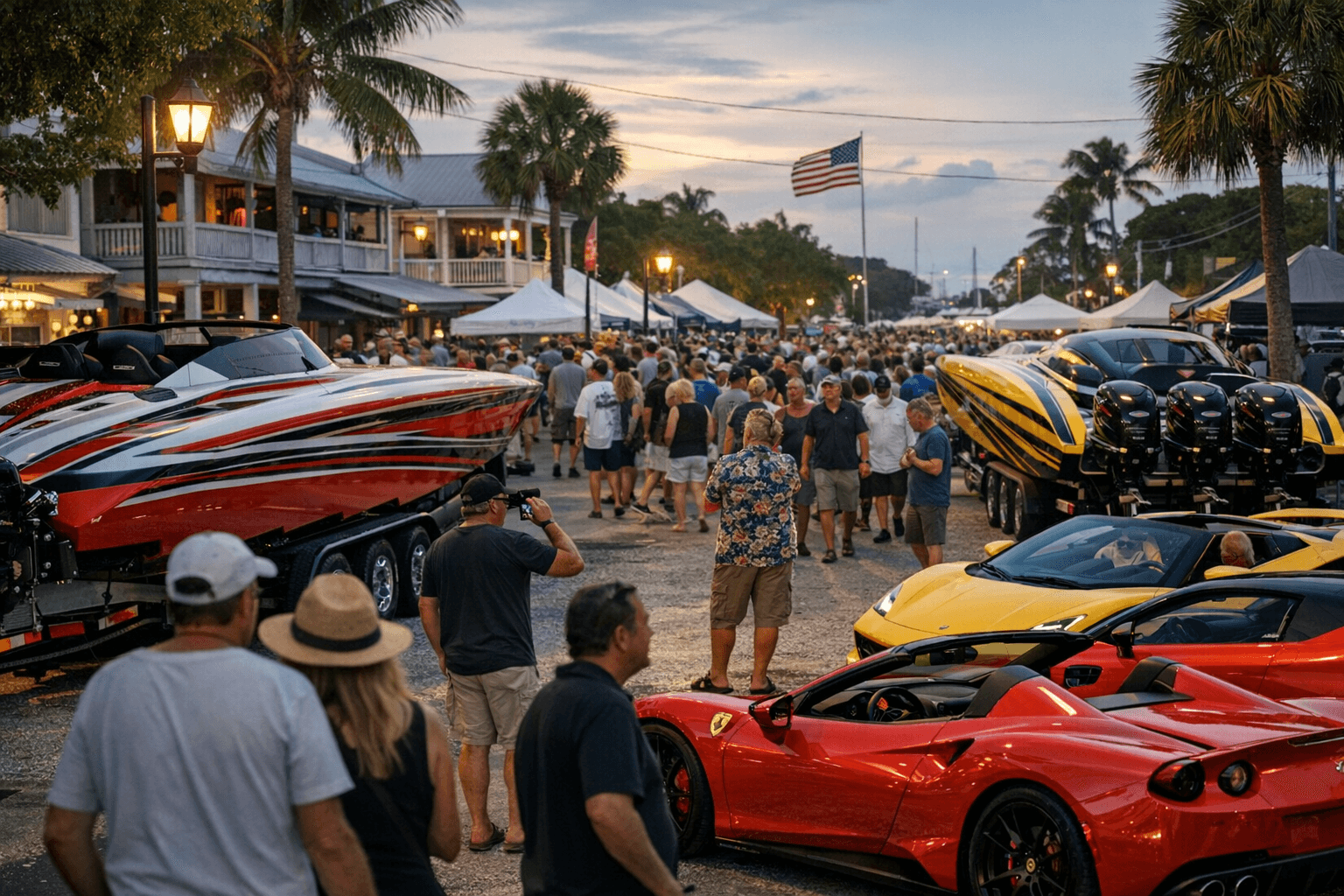 Powerboat Club Display Brings Five-Day Crowds to Greene Street