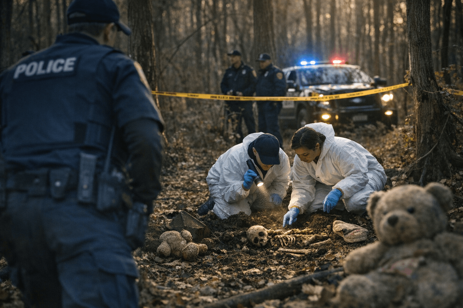 Memphis police find remains of three children in wooded area