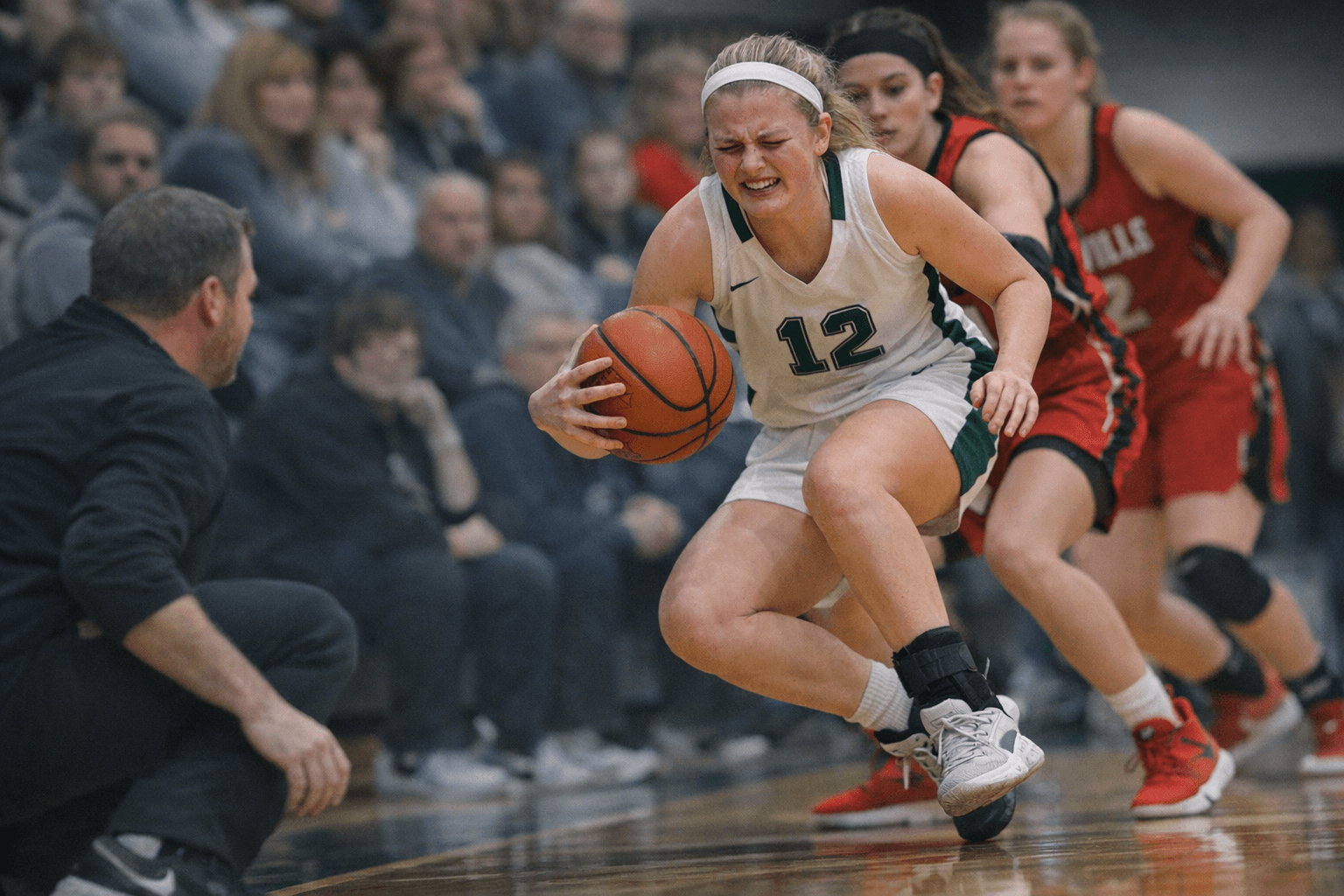 Carly Davison Plays Through Reinjured Ankle, Lifts Clinton Central 44-40