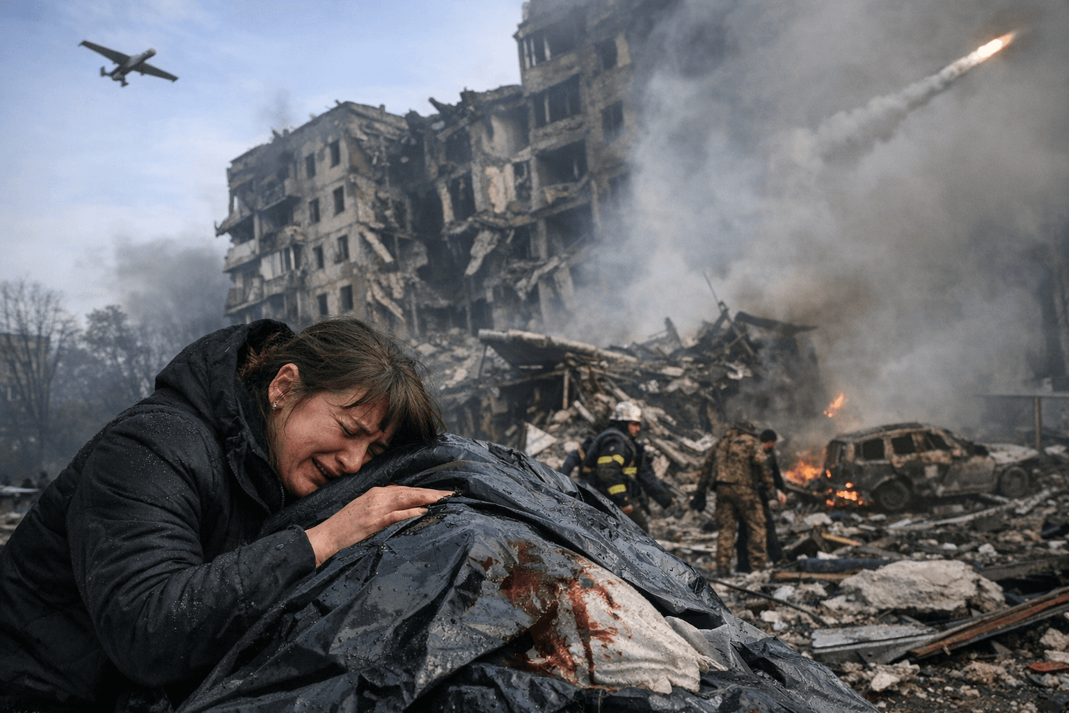 Russia unleashes deadly missile and drone barrage on Ukrainian cities