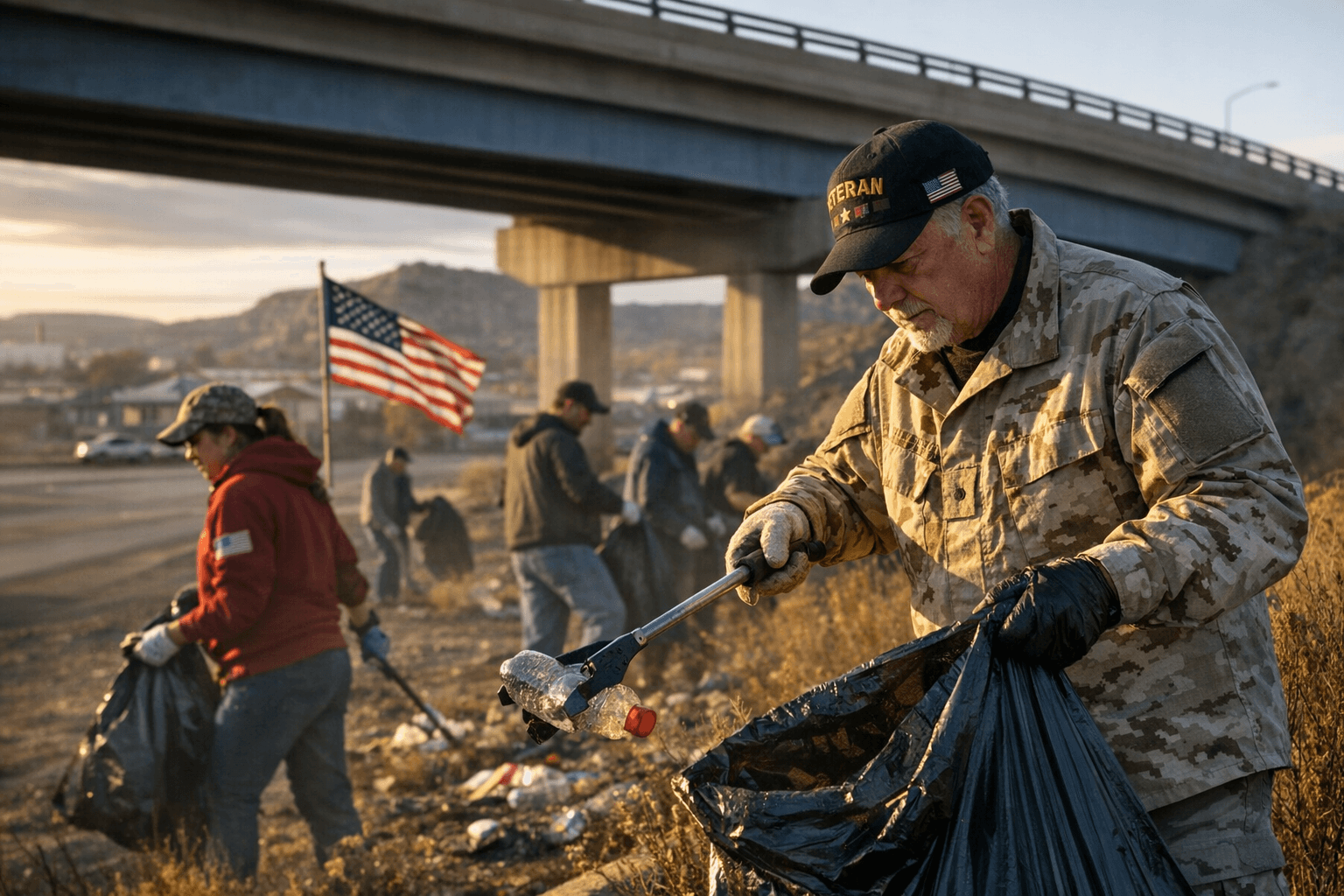 Gallup Organizes Veterans Day Community Cleanup in Maloney Area