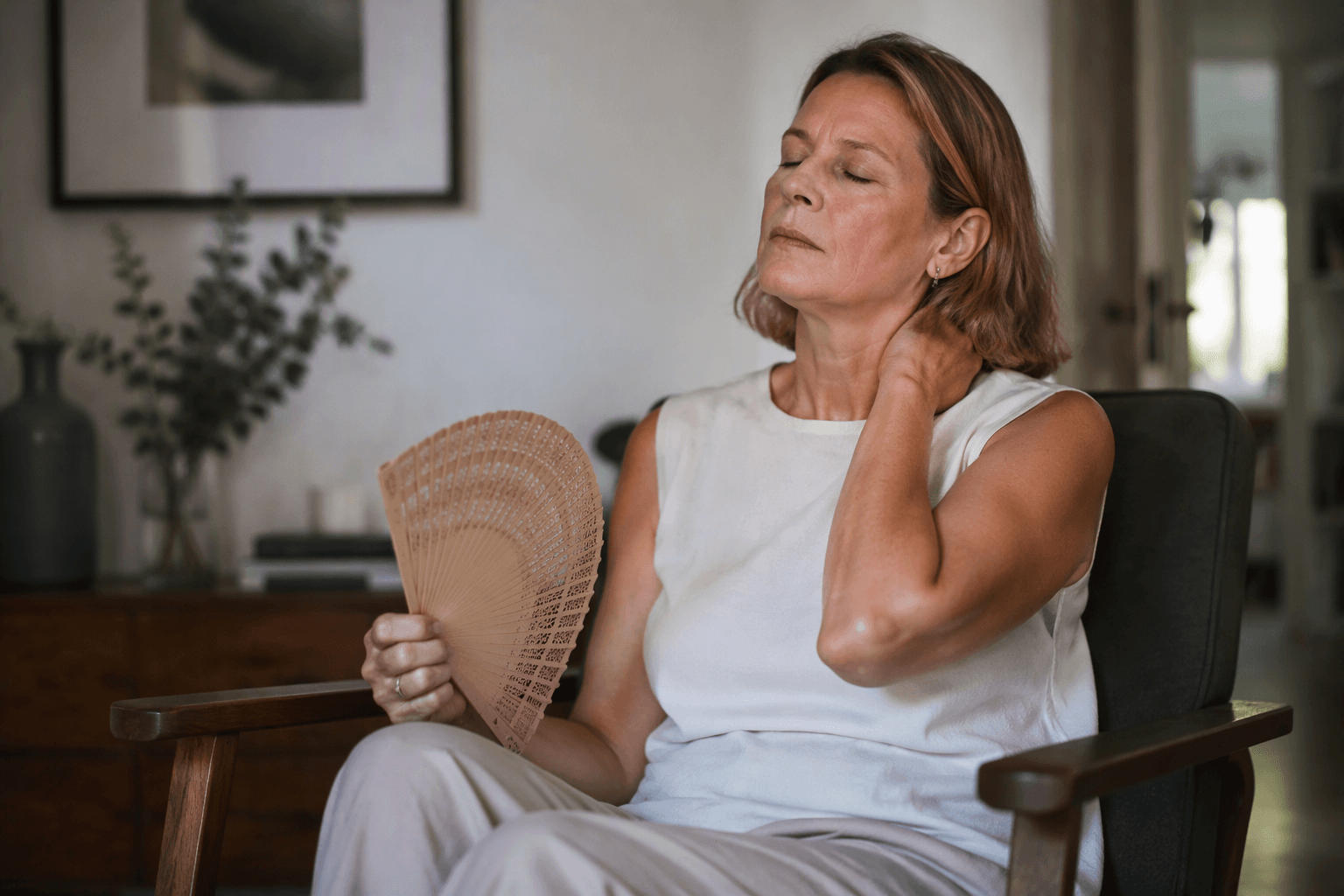 Is lifestyle advice worth trying for hot flushes in perimenopause?
