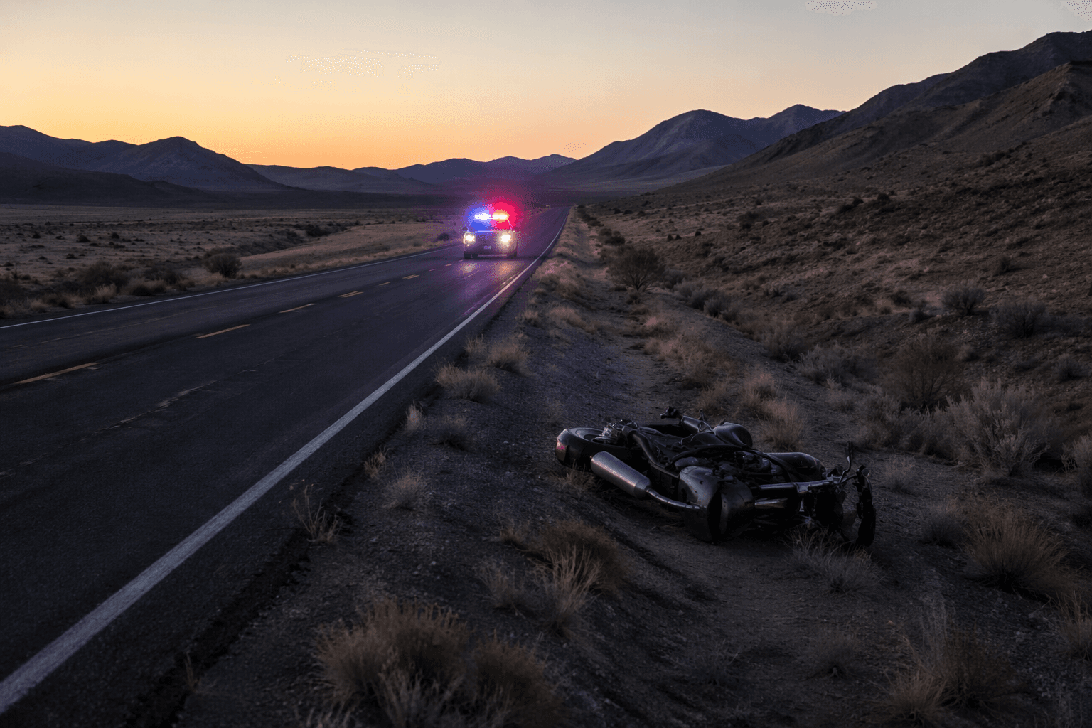 Washington Motorcyclist Dies After Crash North of Tonopah