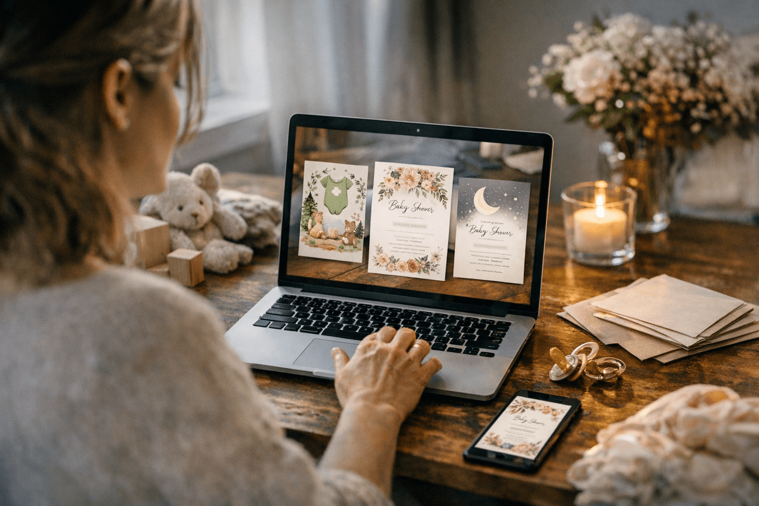 Free online baby shower invitations offer customizable templates from Adobe Express, Greetings Island, Evite