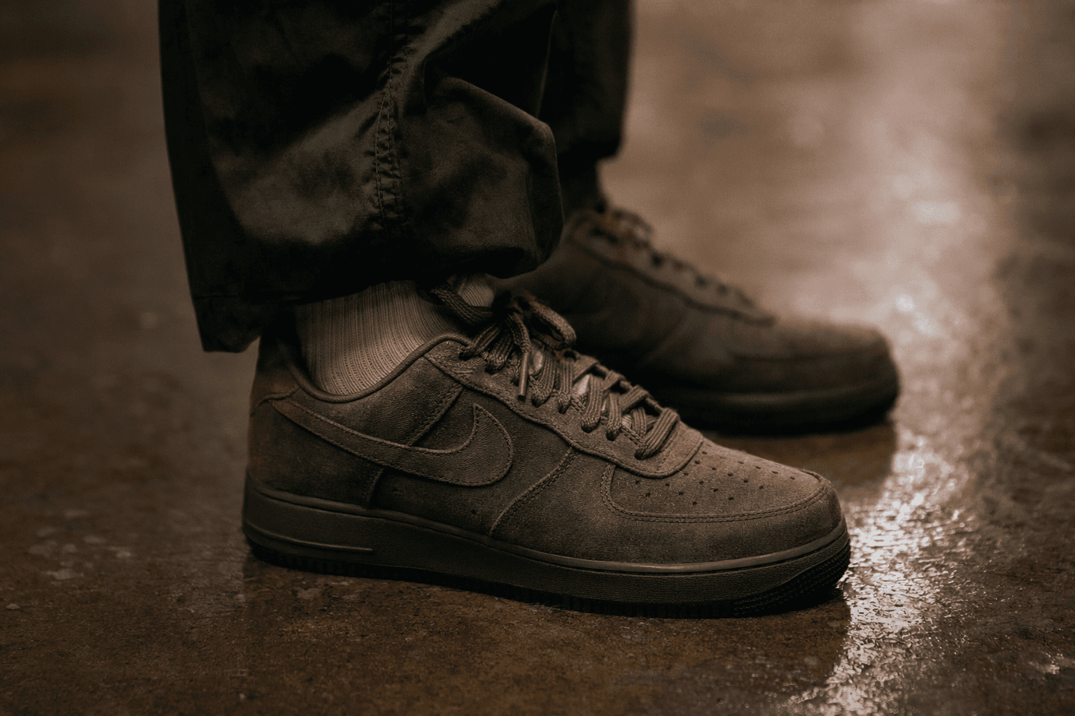 TUNE Reworks Air Force 1 in Waxed Canvas Twilight Marsh Olive
