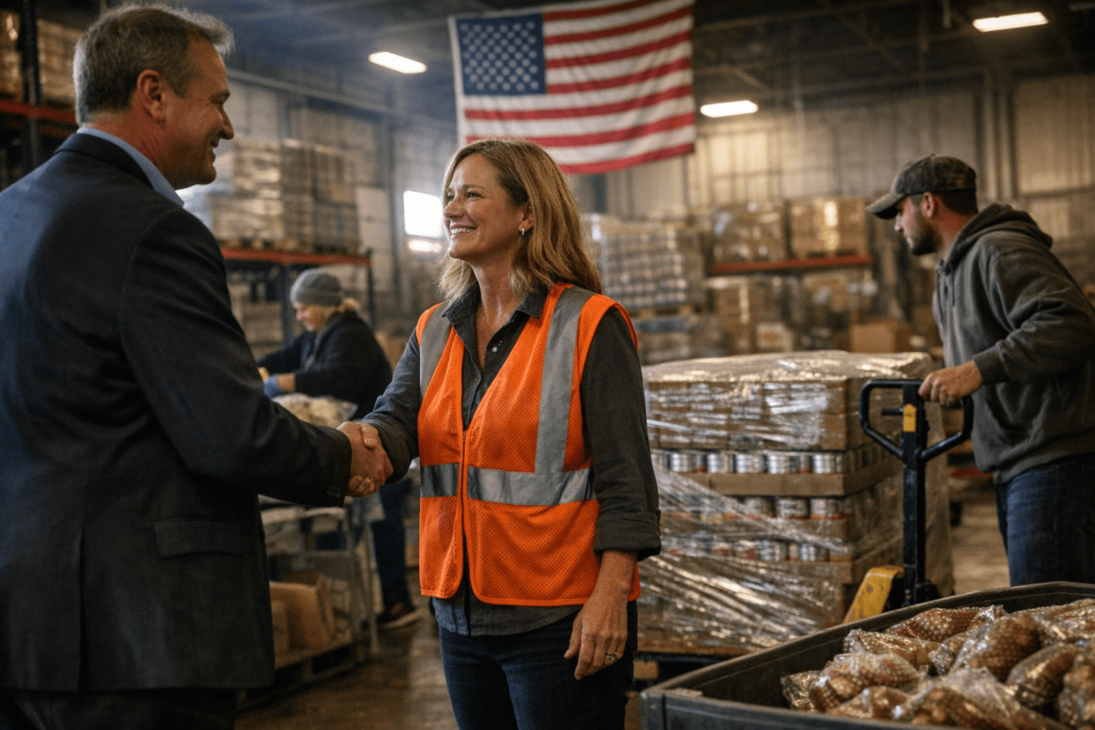 Credit Union Gives $200,000, Boosts Statewide Food Bank Project