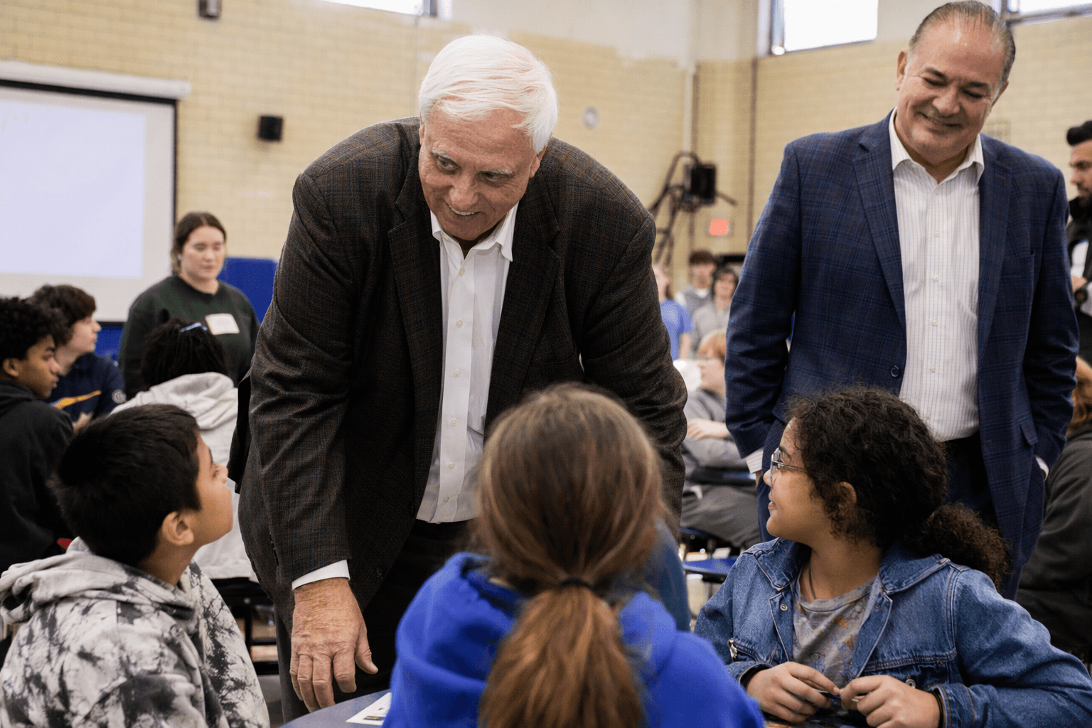 Justice, Pack visit Southside K-8 for financial literacy program launch