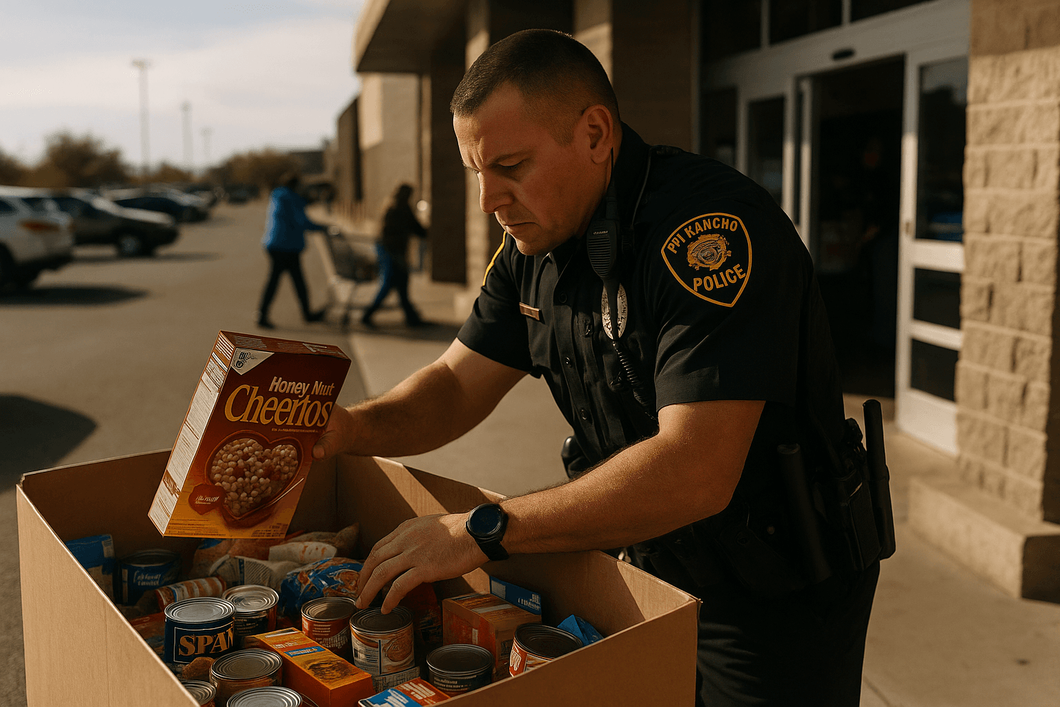 Rio Rancho Police Collect Food for Sandoval County Families