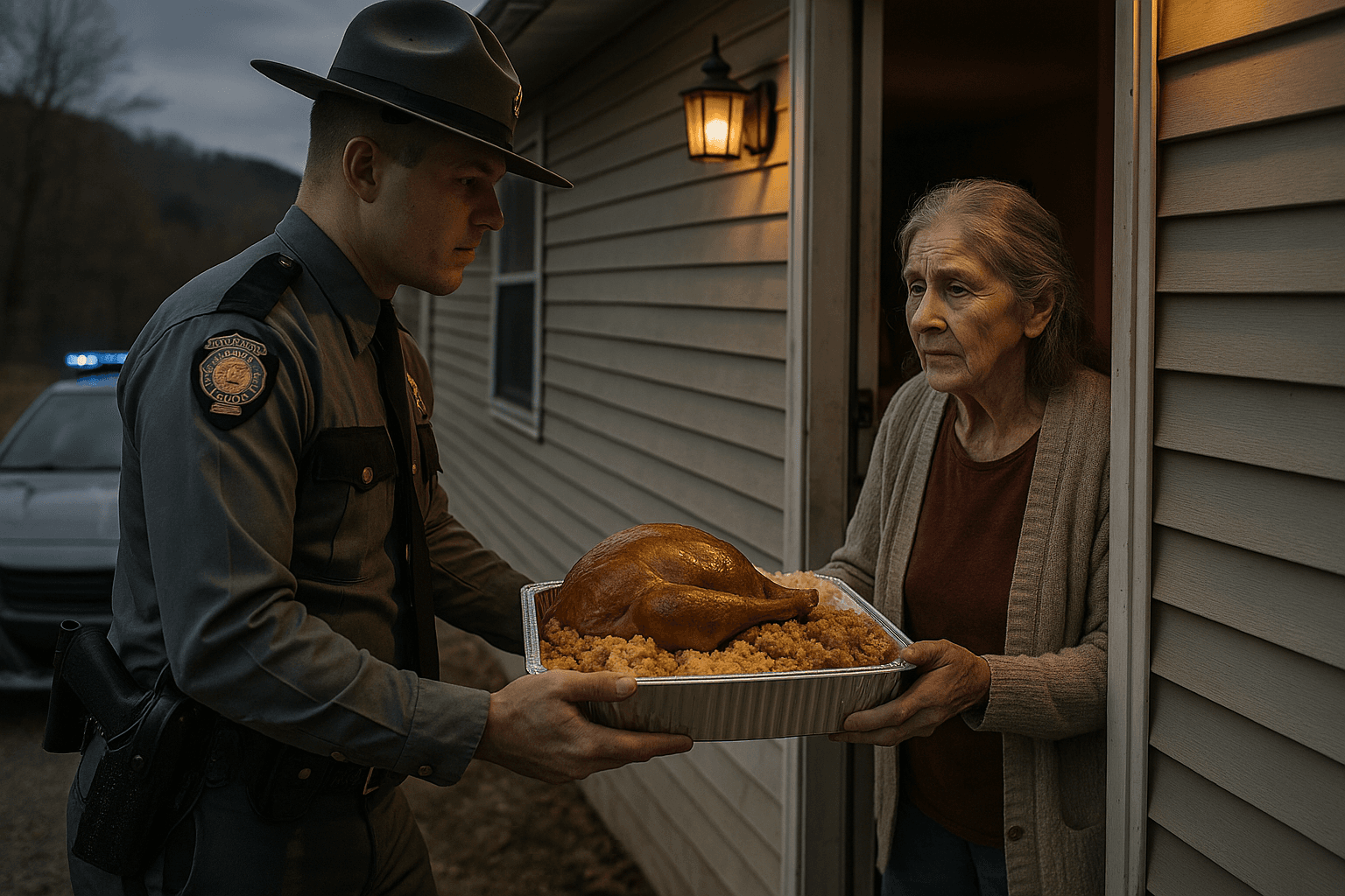 State Police Deliver Thanksgiving Meals to Hundreds in Perry County
