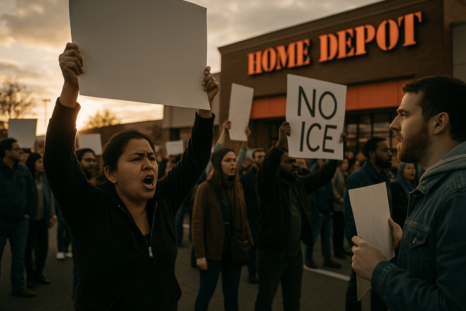 Immigration Raids Prompt Protests Outside Charlotte Home Depot