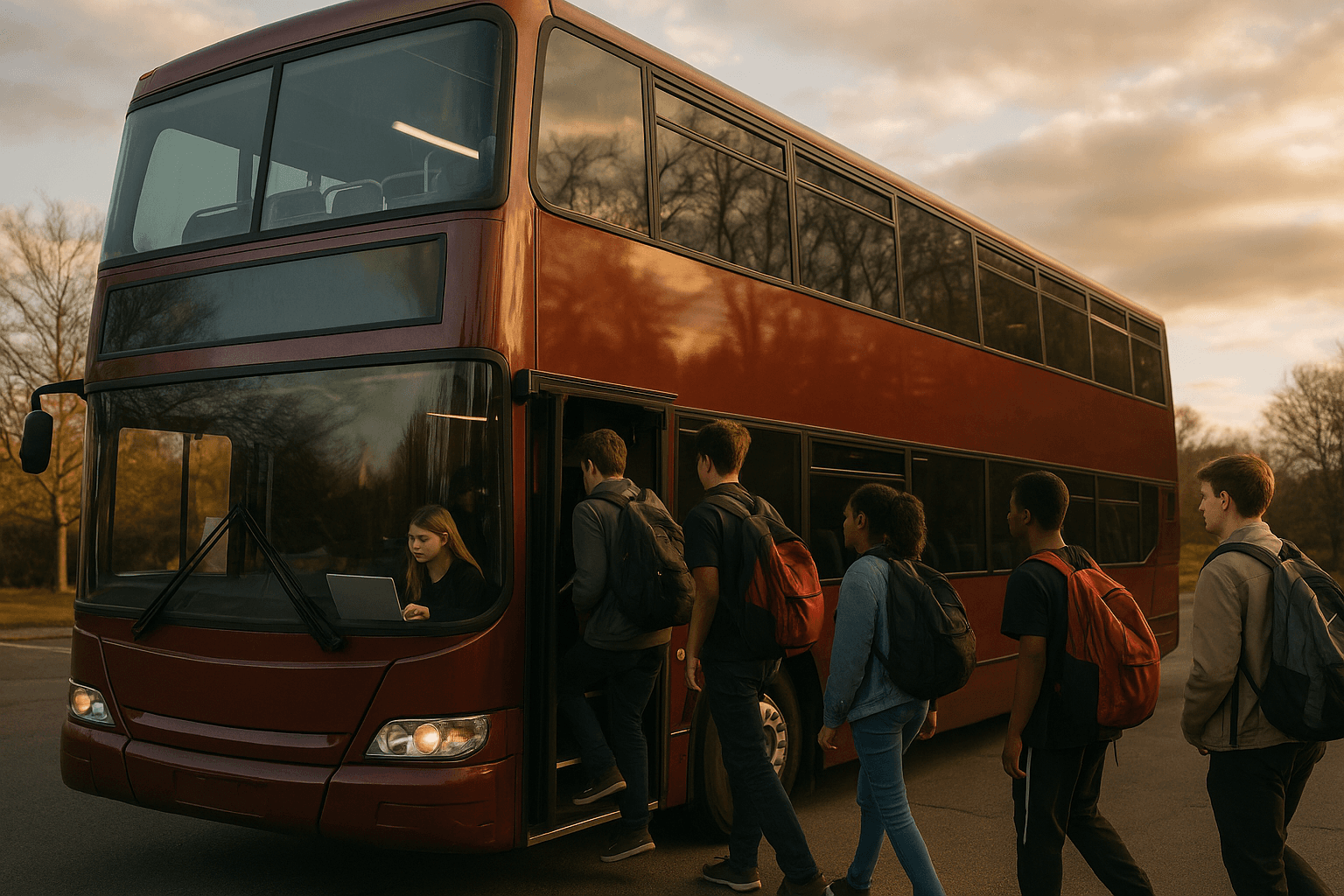 New double decker bus added to county fleet, boosts student travel and study time