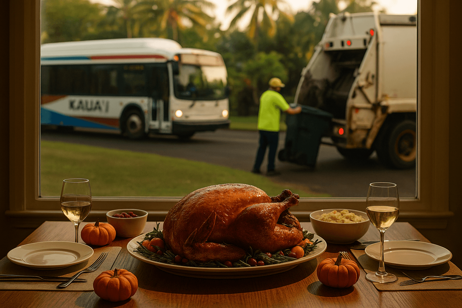 Kauai County Announces Thanksgiving Closures, Essential Services Continue