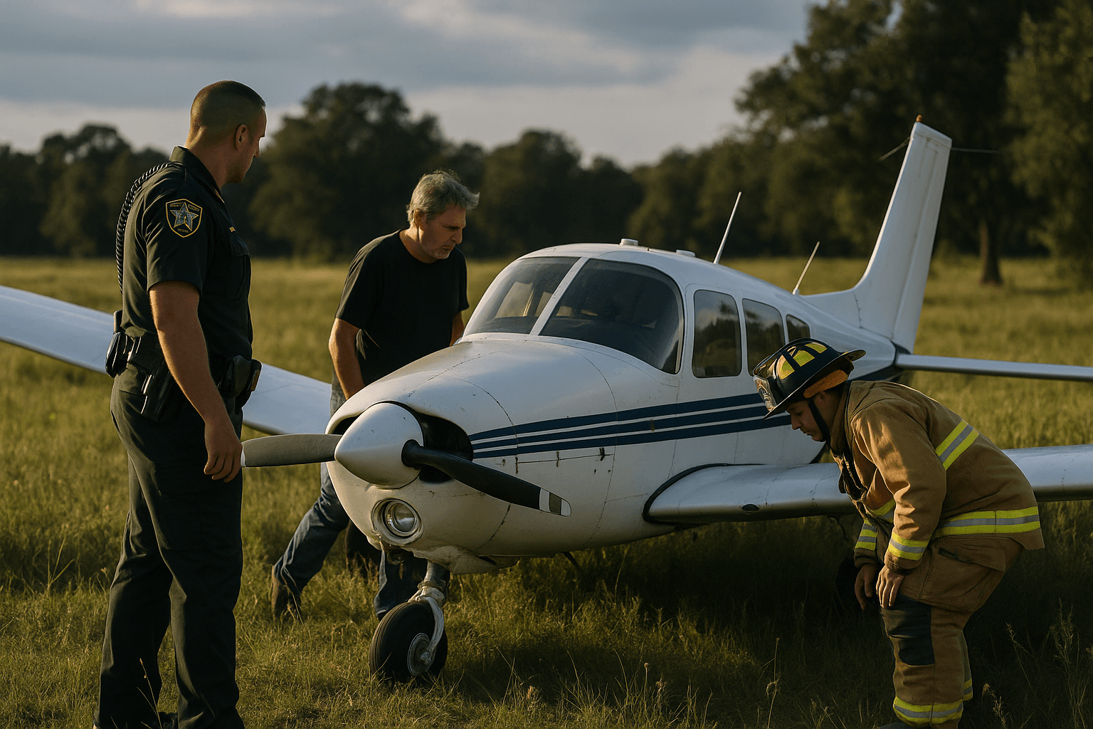 Small Plane Makes Emergency Landing Near Hernando Oaks, Three Unhurt