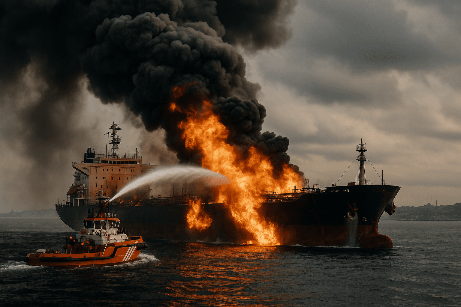 Explosions Strike Two Sanctioned Tankers Near Turkey's Bosphorus, Rescues Underway