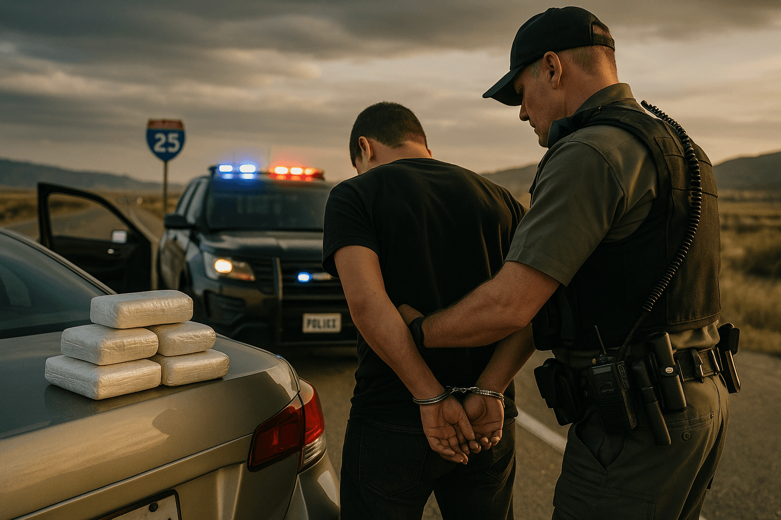 Large Cocaine Seizure on Interstate 25, Driver Arrested