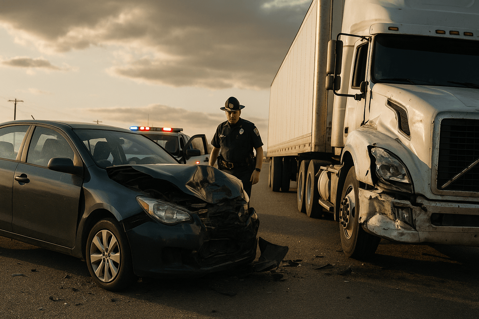 Semi Collision in New York Mills Sends Two to Perham Hospital