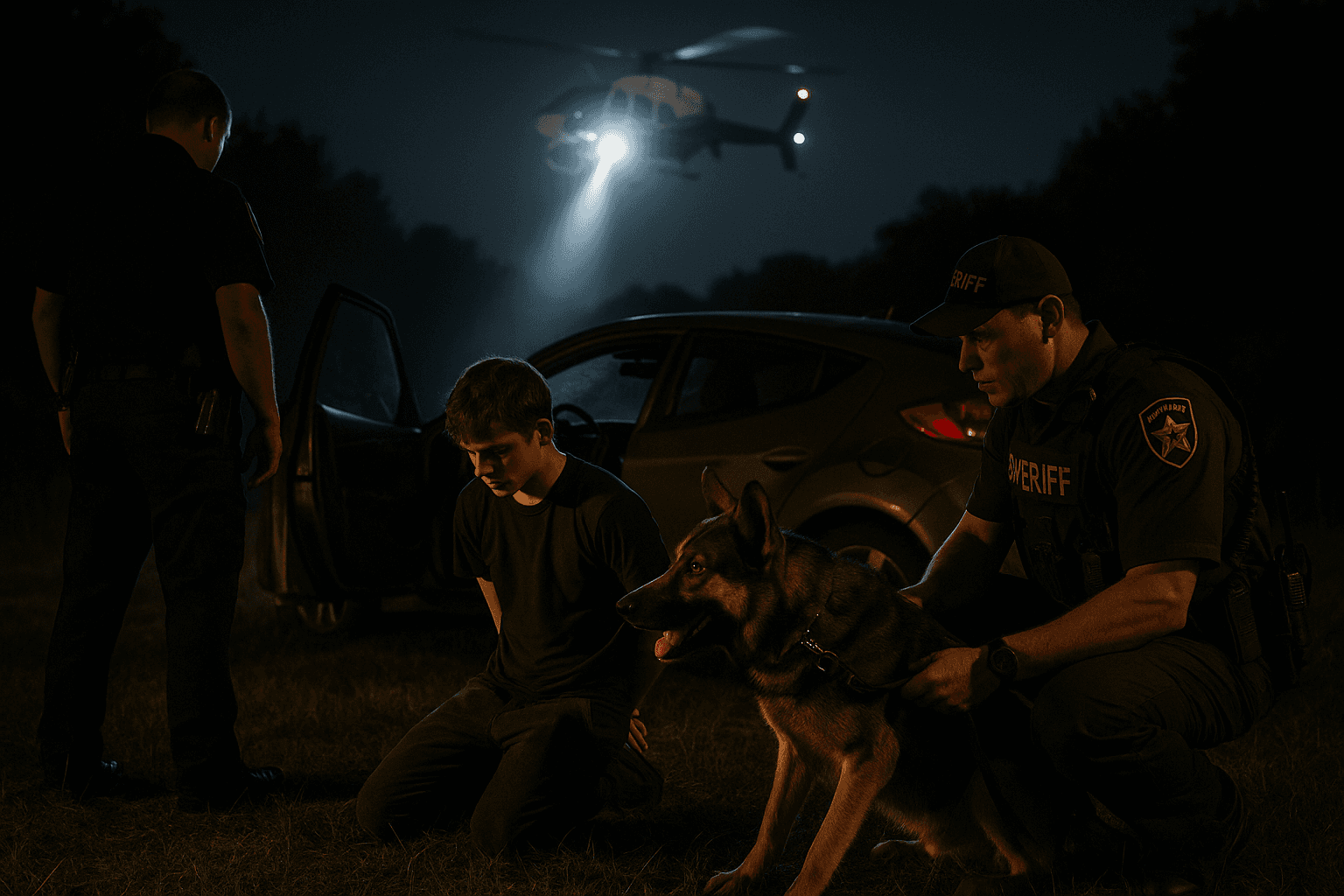 Aviation and K9 Units Help Capture Juvenile After Vehicle Theft in Trillium