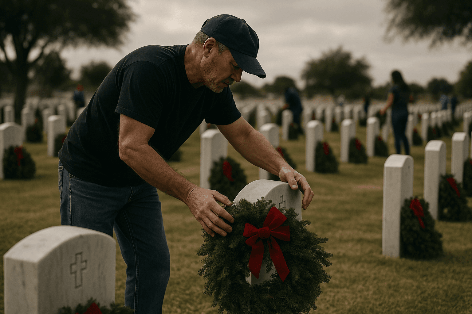 Yuma County Volunteers Gather to Honor Veterans with Wreaths
