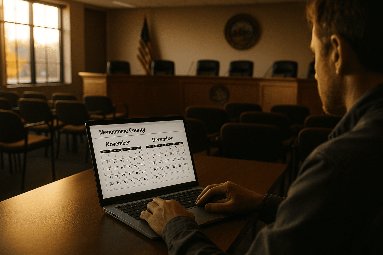 Menominee County Posts November and December Meeting Calendar Online