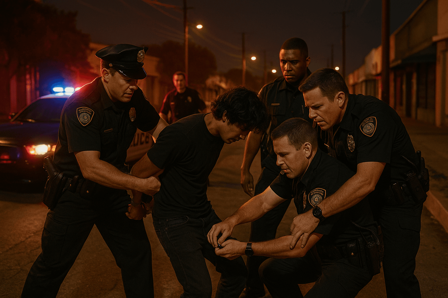 Four Arrested After Large Fight on East Gutierrez Street