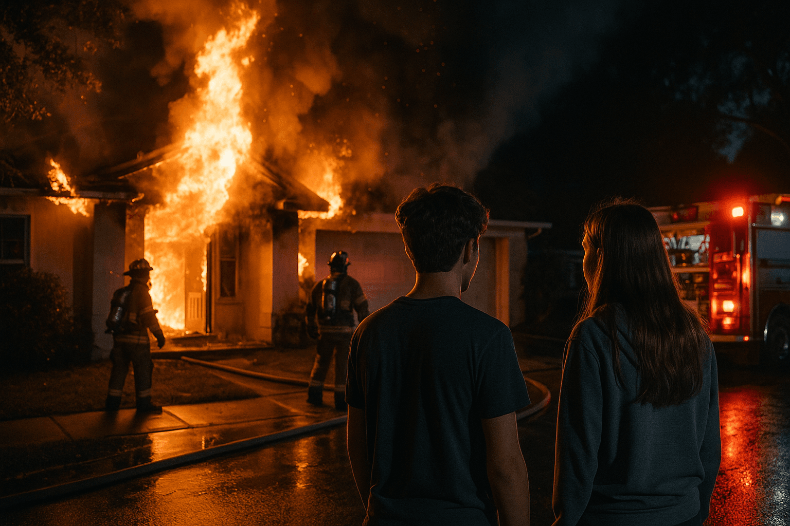 House Fire in Lake Mary Displaces Family, Two Teens Escape
