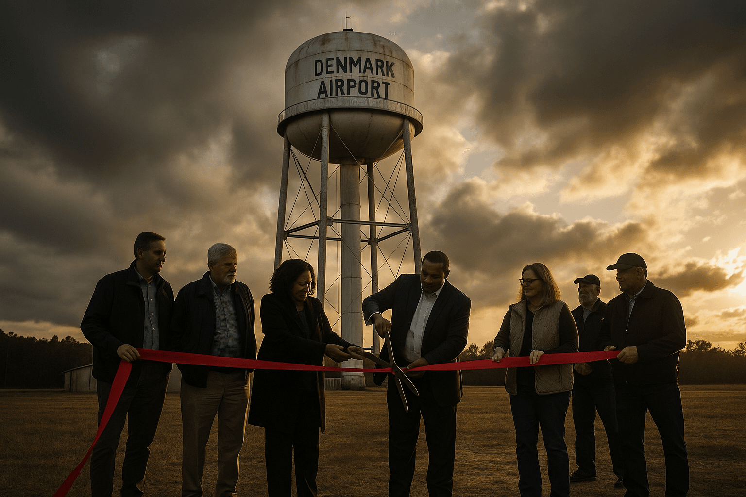 Bamberg County Opens Restored Denmark Airport Water Tower