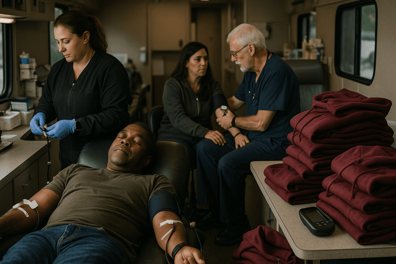 Community Blood Drive Brought Sweatshirts, Wellness Checks, Life Saving Donations